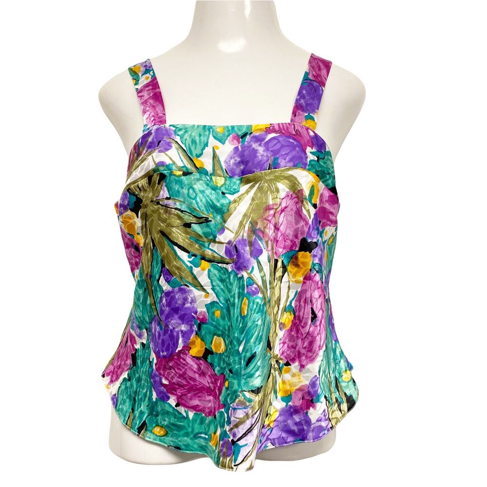 Vintage Lucie Anne II Womens Size M/L Printed Lingerie Camisole Top